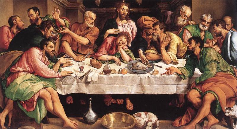BASSANO, Jacopo The Last Supper ugkhk Sweden oil painting art